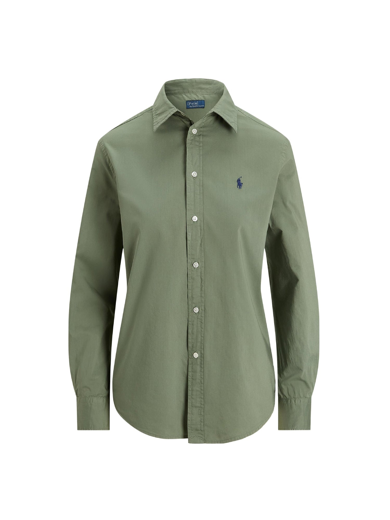 Chemise Classic Fit en sergé de coton - Cargo Green