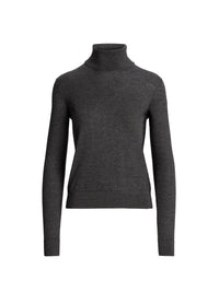 Pull à col roulé en cachemire - Dark Grey Melange