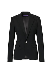 Veste Parker en crêpe de laine - Black
