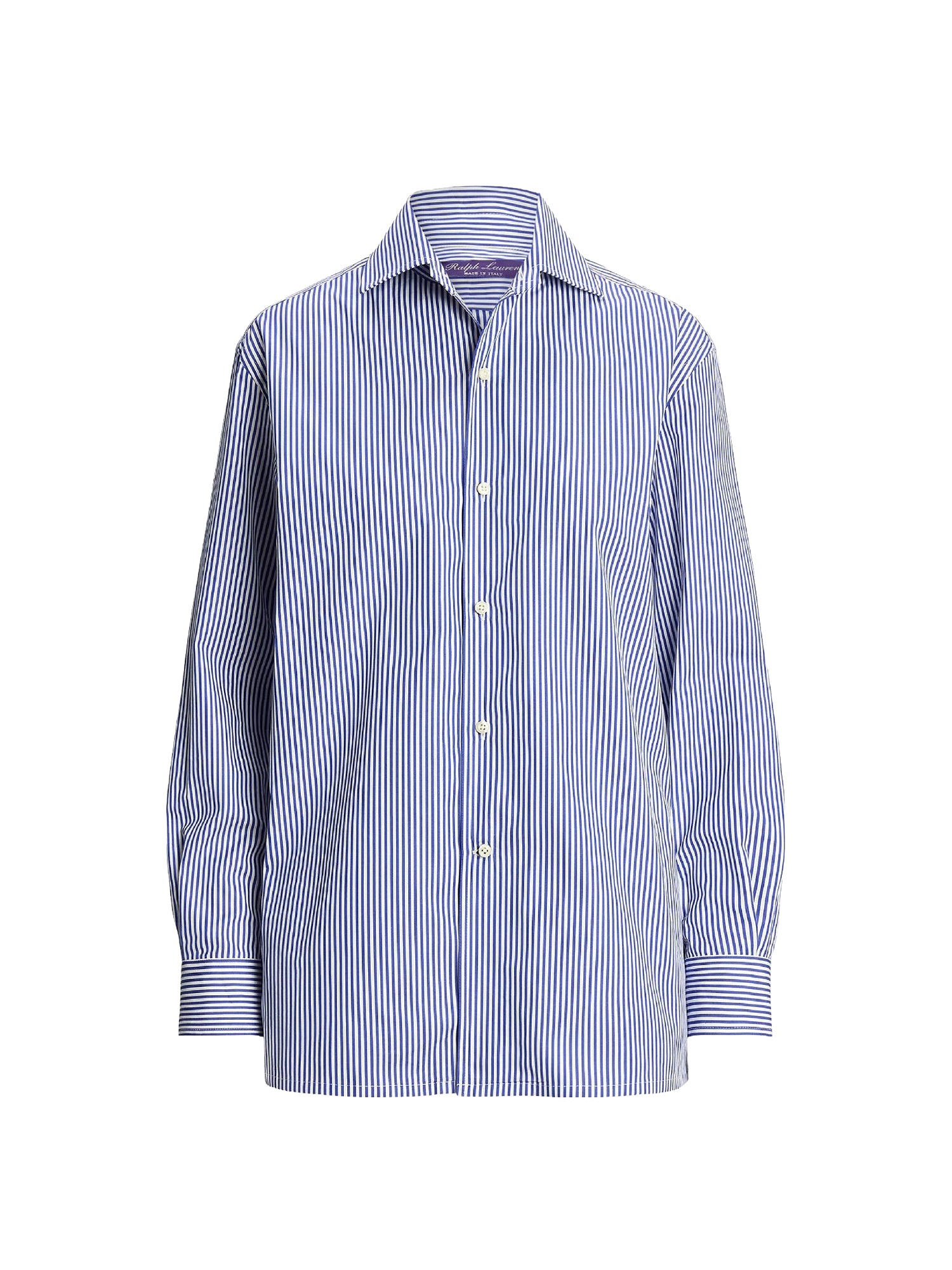 Chemise Capri rayée en coton - Blanc & Bleu Classique