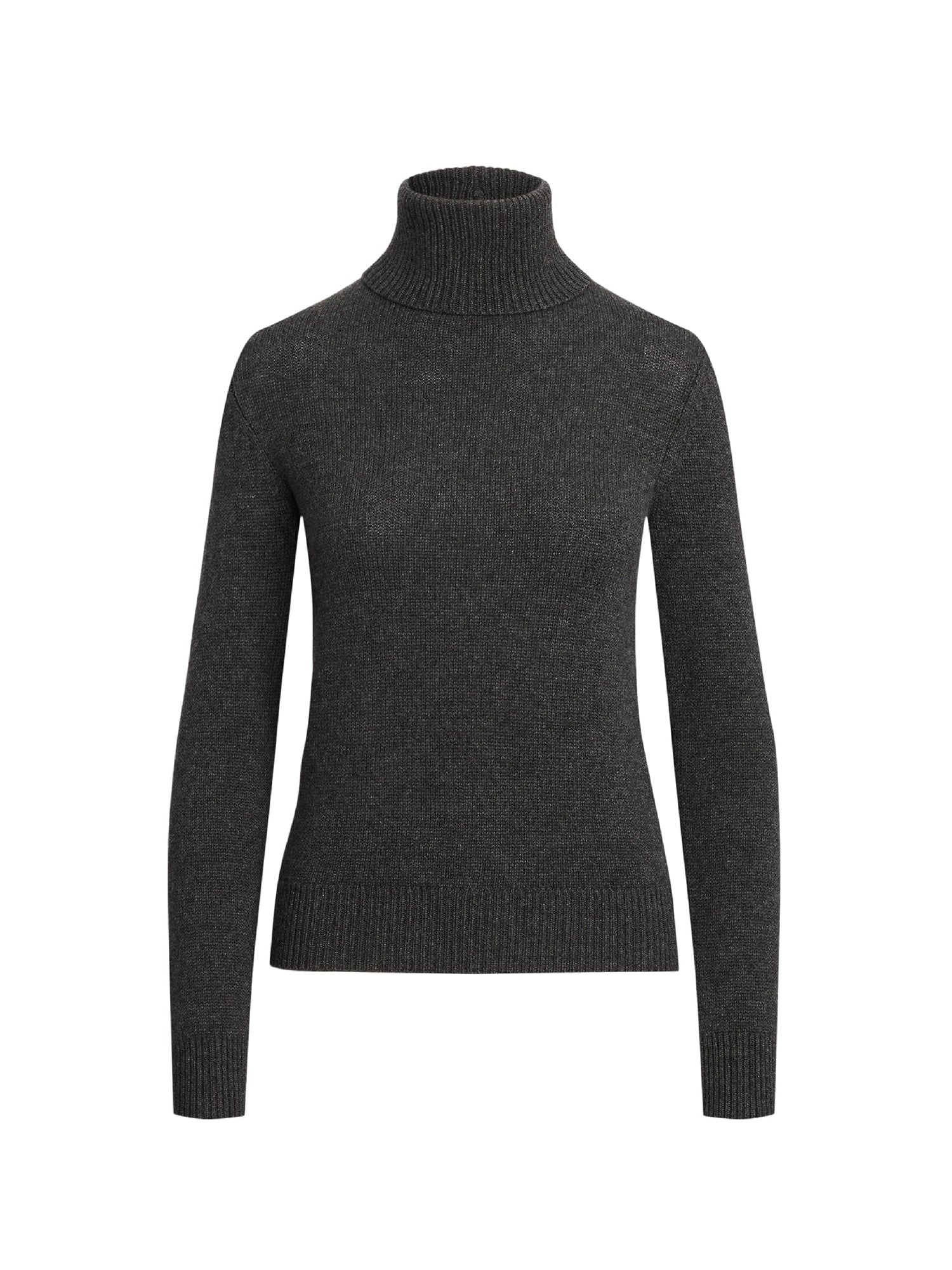 Pull à col roulé en cachemire - Dark Grey Melange