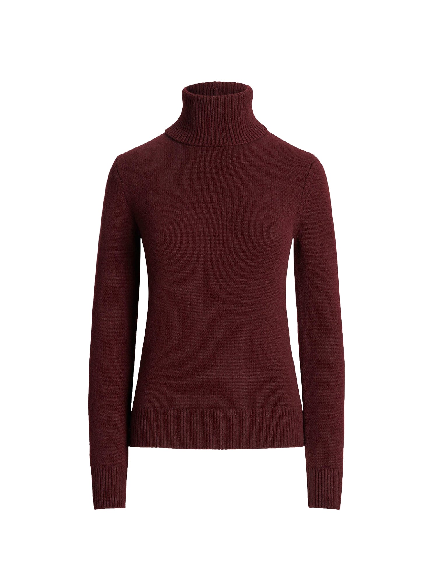 Pull à col roulé en cachemire - Bordeaux