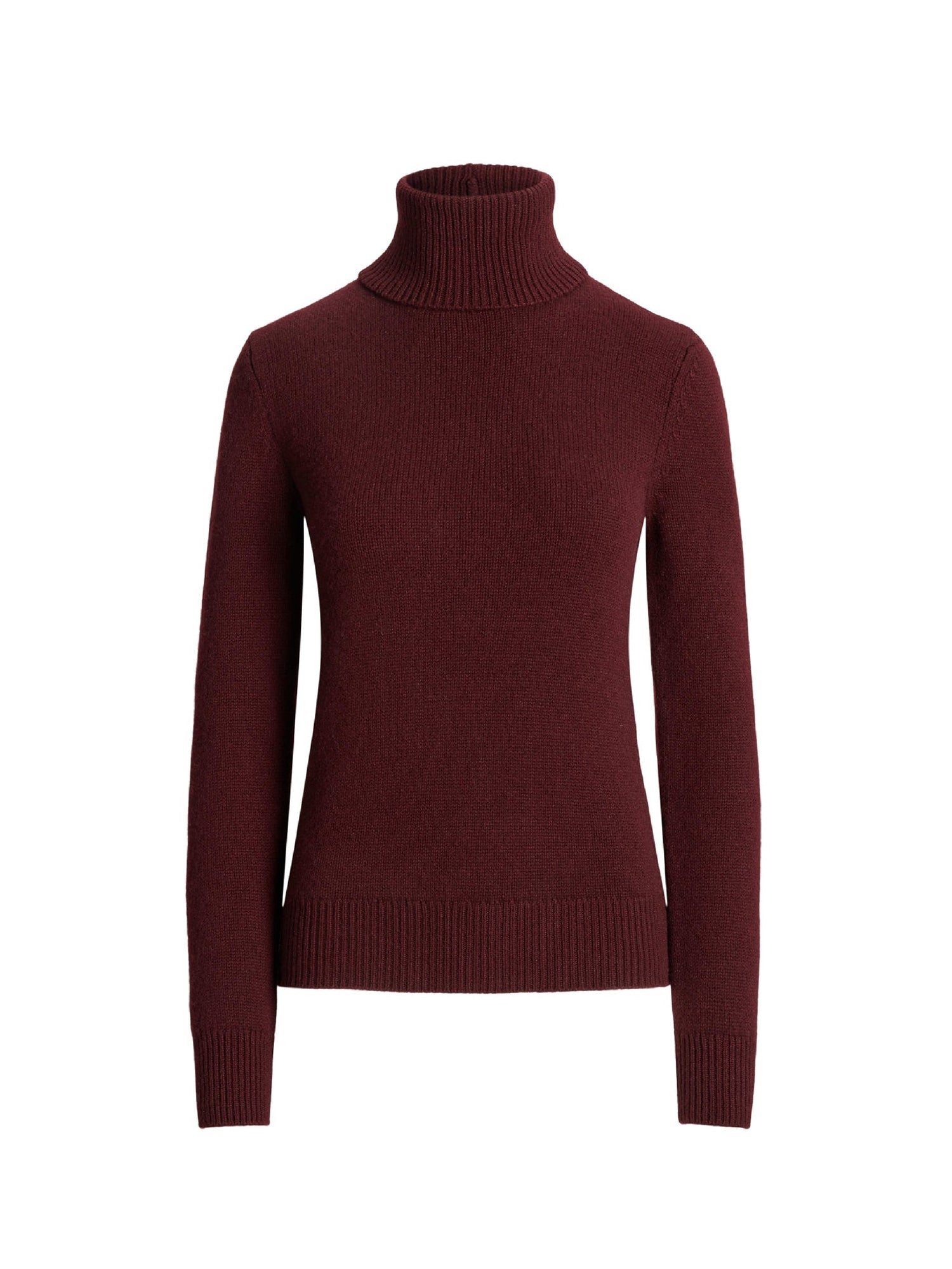 Pull à col roulé en cachemire - Bordeaux 1