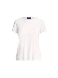 T-shirt col rond en coton - Optic White