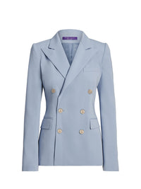 Veste Camden en gabardine de laine - Powder Blue