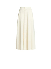 Jupe Gerald en gabardine de laine - Off White