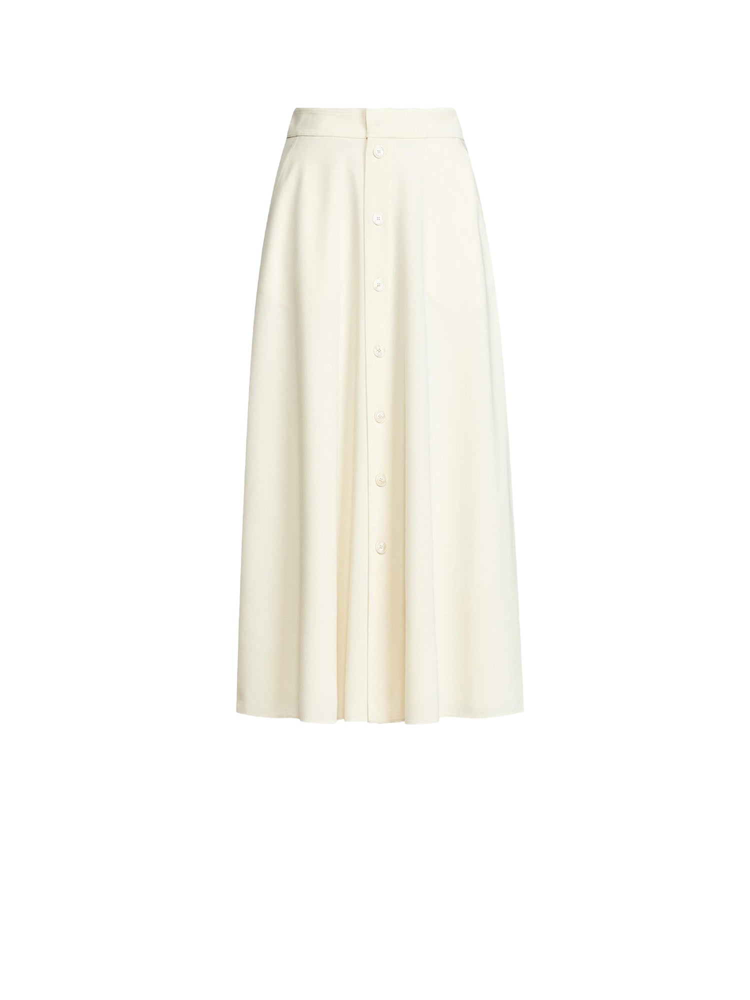 Jupe Gerald en gabardine de laine - Off White