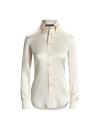 Chemise Cameron droite en soie naturelle - Off White