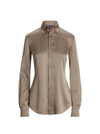 Chemise Cameron Straight Fit en soie - Mineral