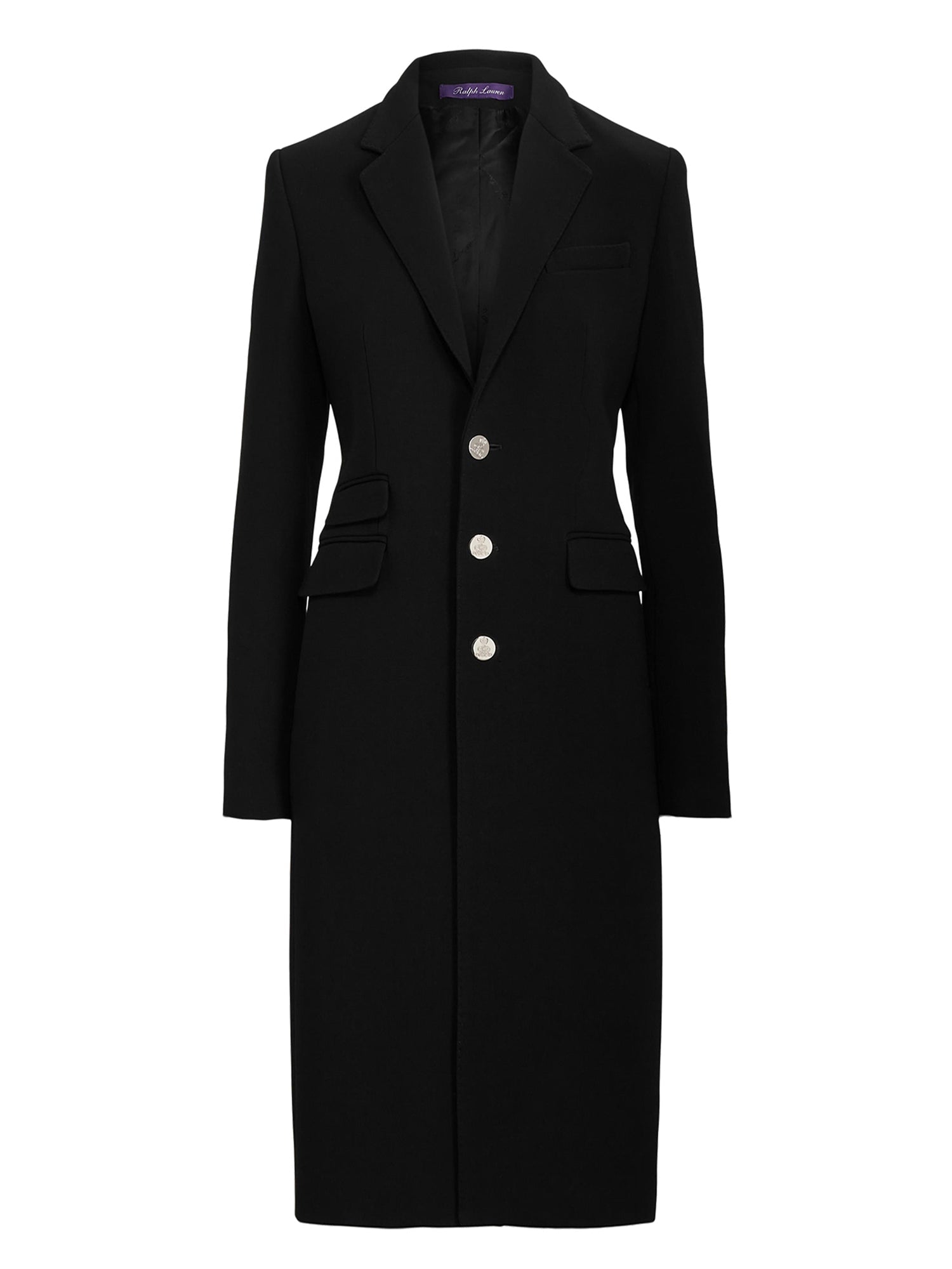 Manteau Parker en crêpe de laine - Black
