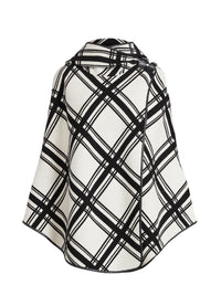 2pcs / NEW // BLACK/CREAM CAPE UNLINED MARSILLA