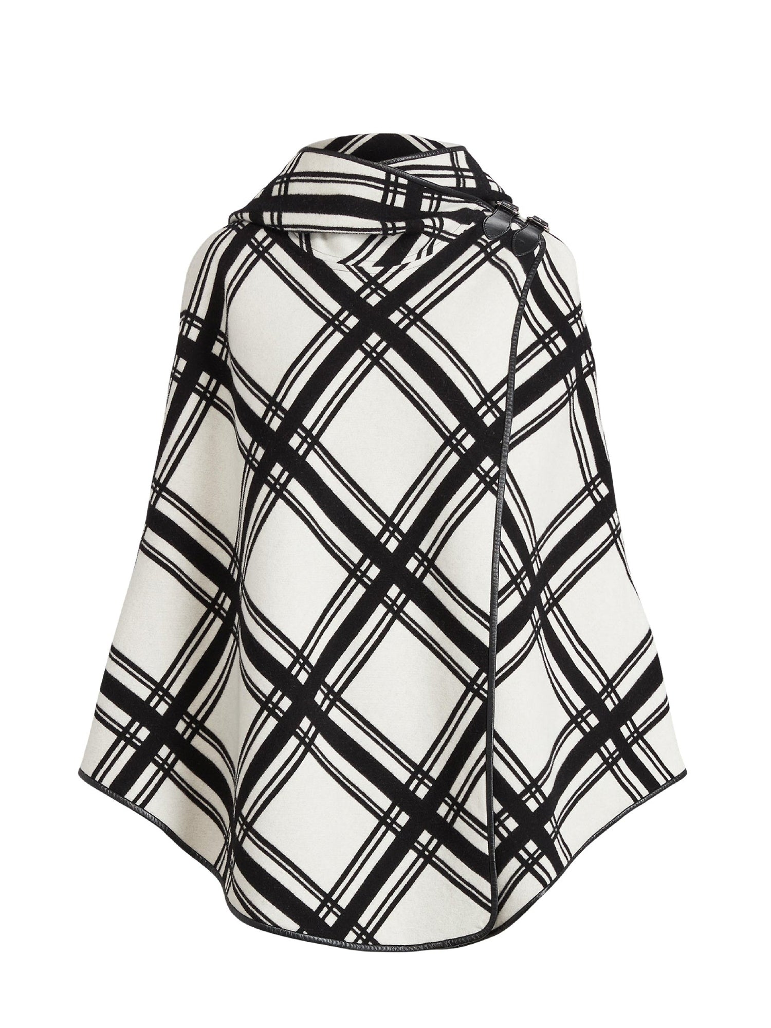 2pcs / NEW // BLACK/CREAM CAPE UNLINED MARSILLA