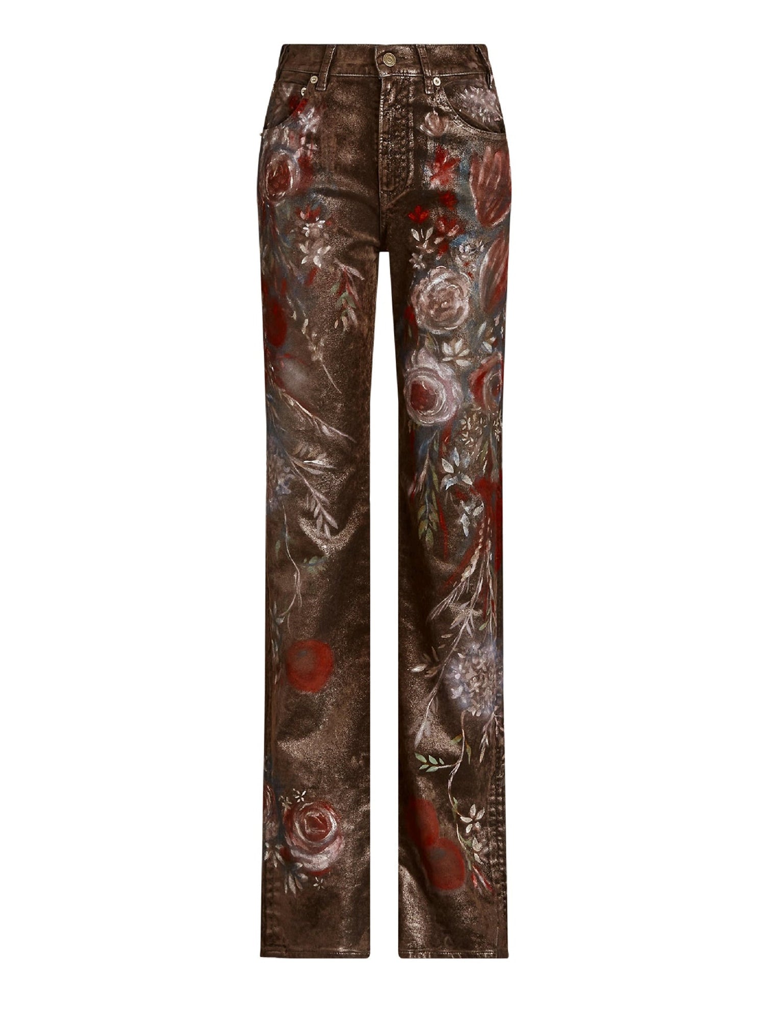 Jean droit Beldon décoré - Lustrous Floral