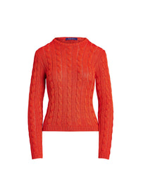2pcs / NEW // BRIGHT ORANGE PULLOVER LONG SLEEVE LS CN CABLE