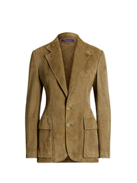 Preston Suede Jacket - Lichen Green