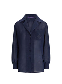 Chemise Roslin en voile de lin - Lux Navy