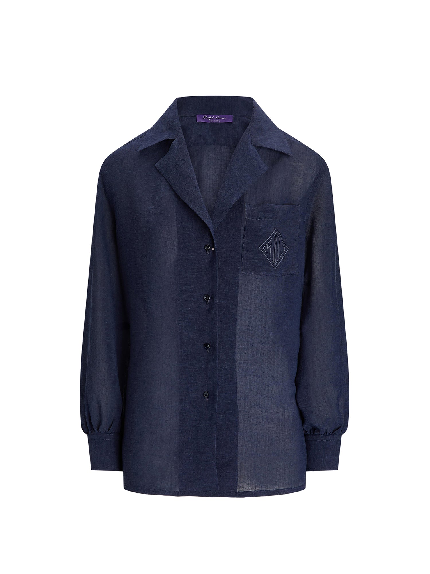 Chemise Roslin en voile de lin - Lux Navy