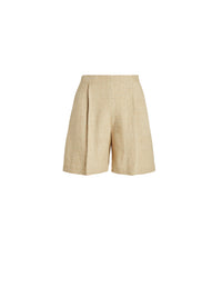 Ainsworth tweed shorts - Tan & Sage
