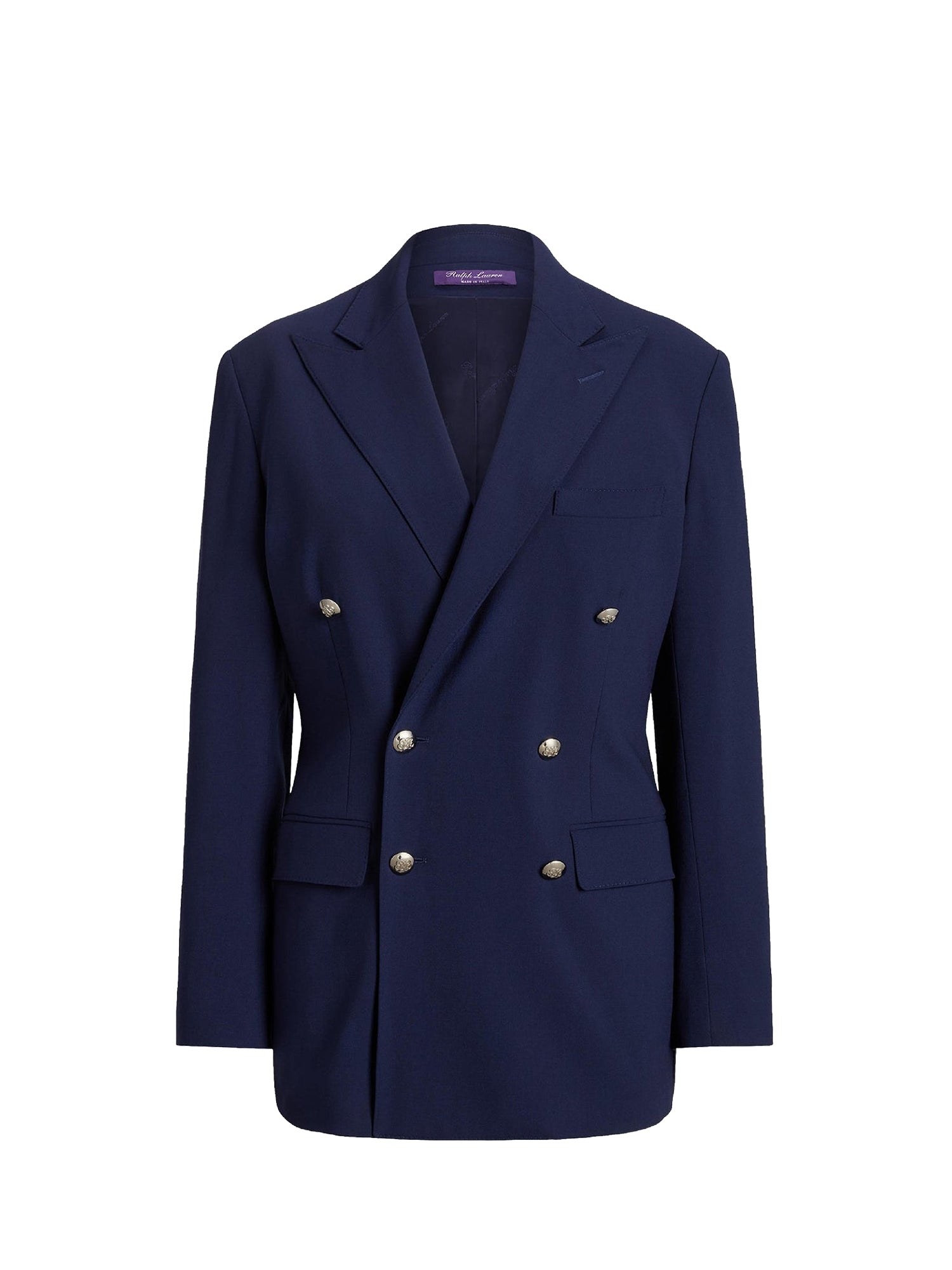 Veste Shelden en crêpe de laine - Lux Navy