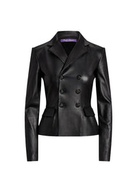 Madelena leather jacket - Black
