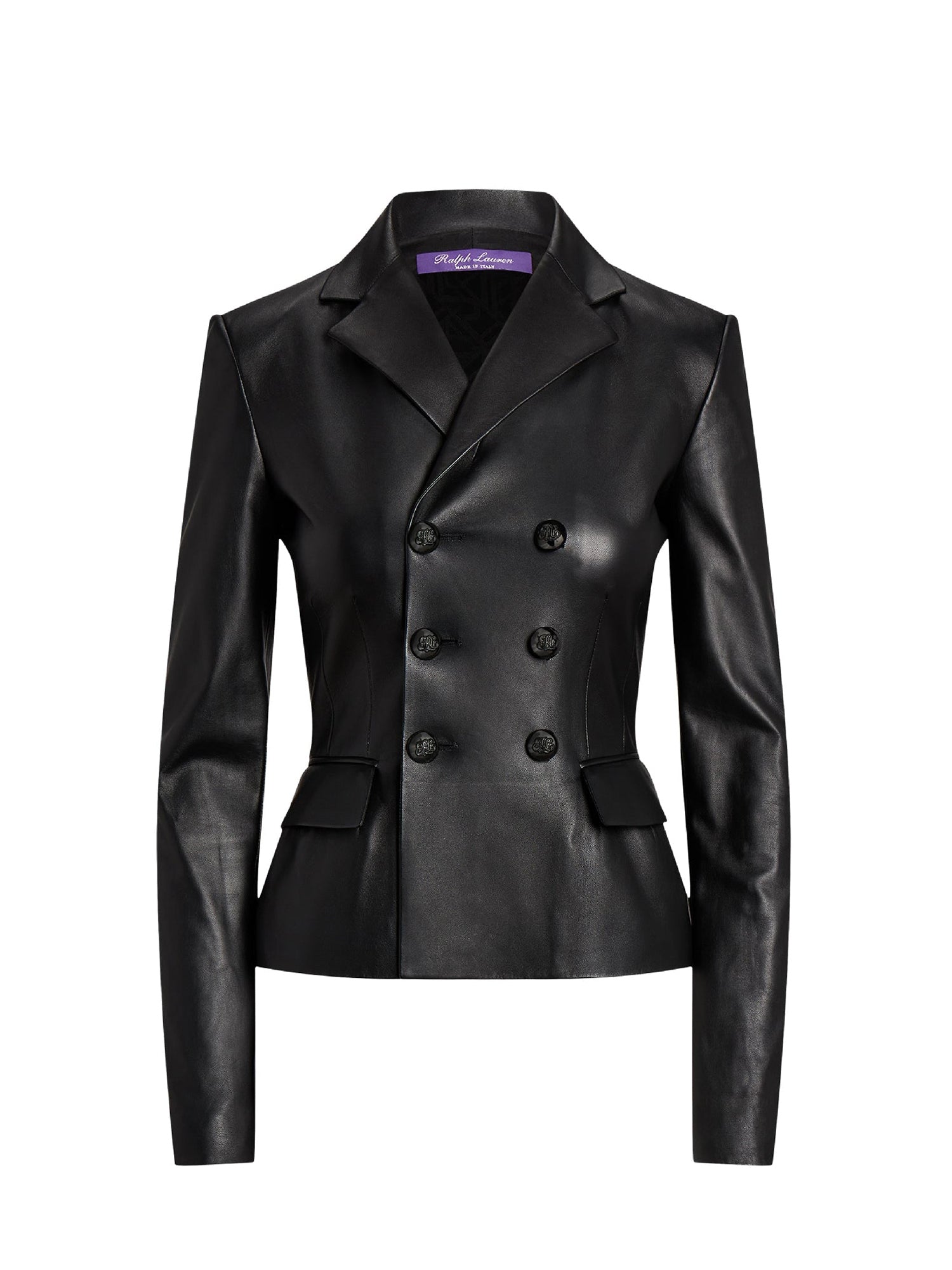 Veste Madelena en cuir - Black