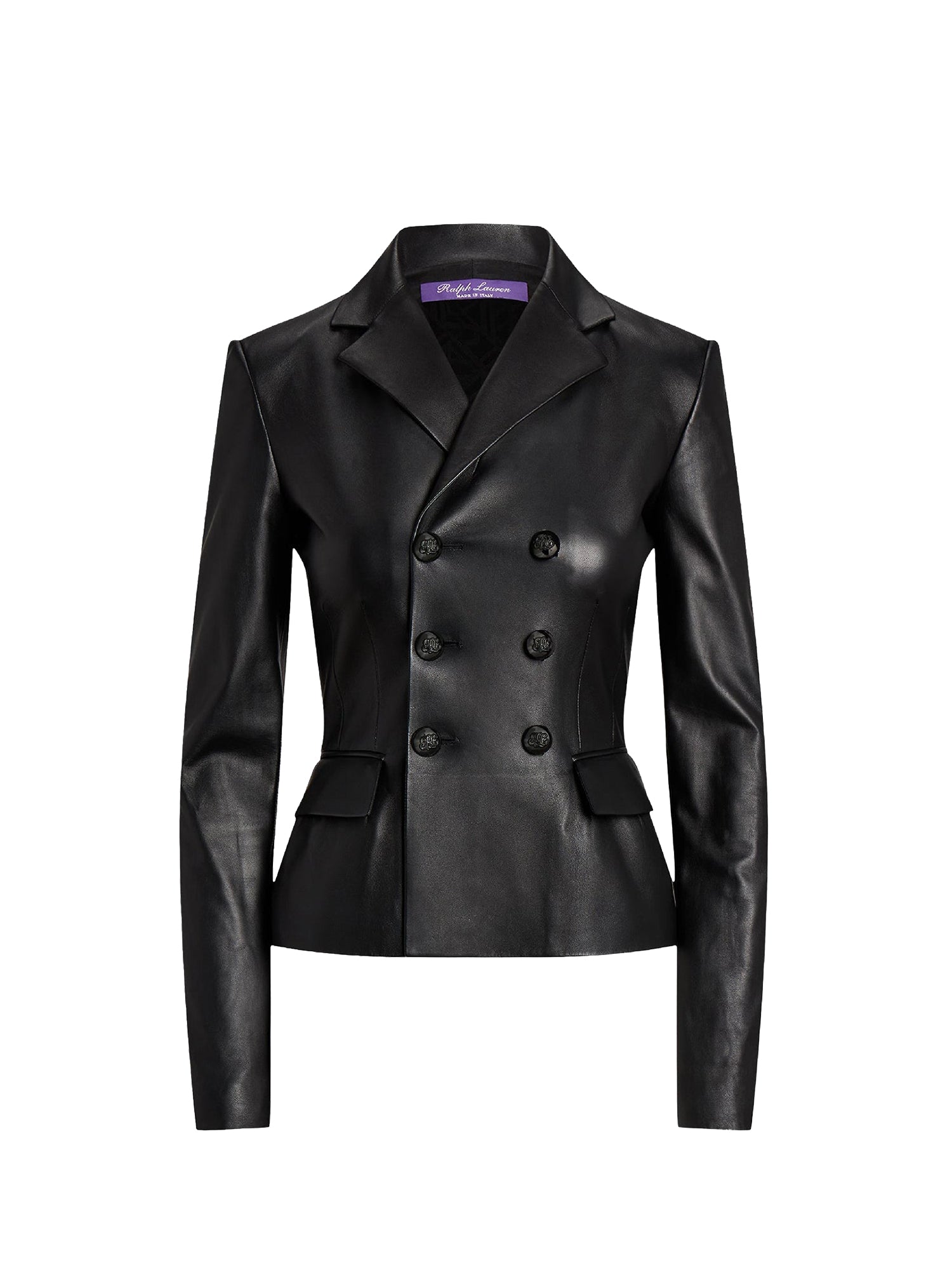 Veste Madelena en cuir - Black