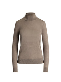Pull à col roulé en cachemire - Dark Truffle Melange