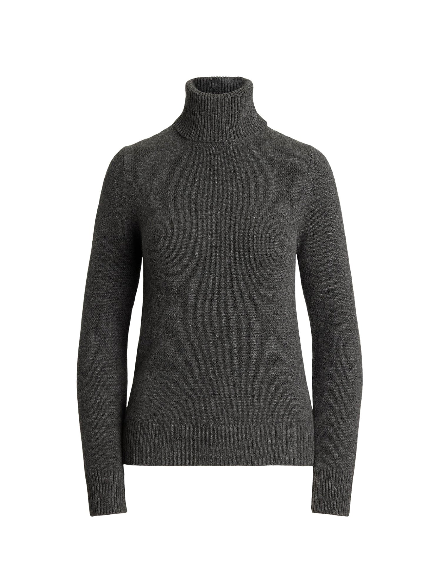 Cashmere turtleneck jumper - Medium Grey Melange