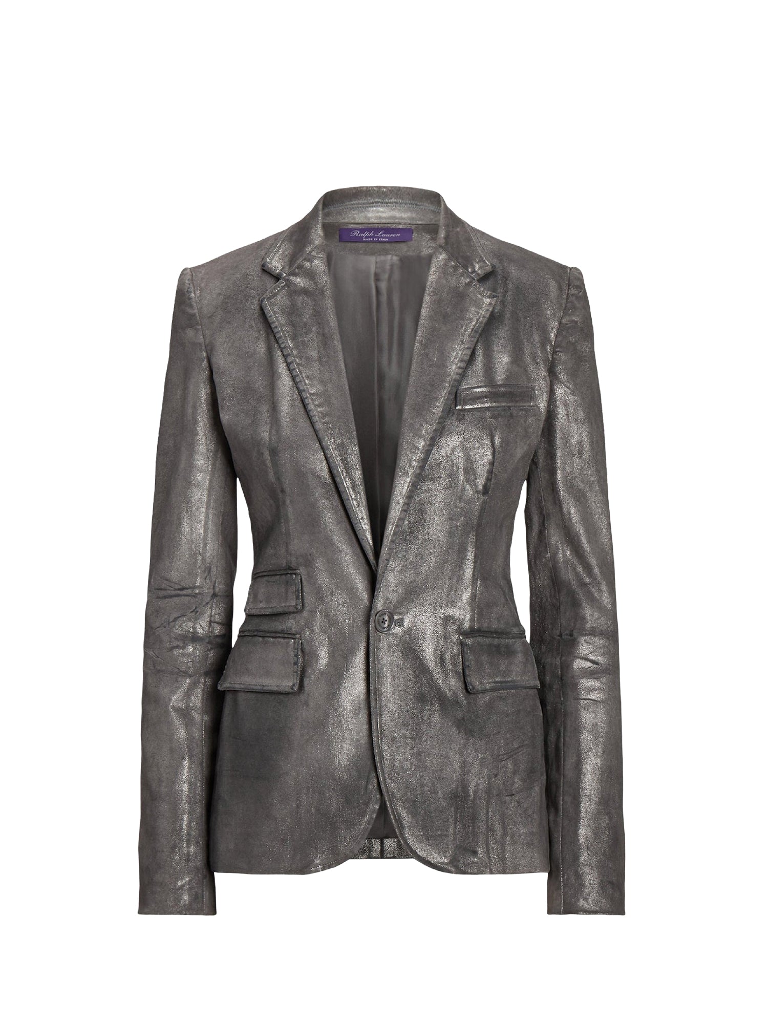 Veste Parker métallisée - Silver Chrome Foil