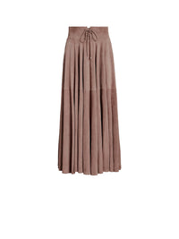 Jupe Abberton en daim - Mauve
