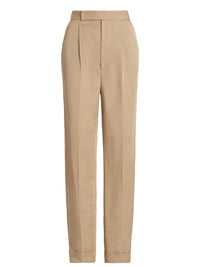 Evanne trousers in linen mix - Clay
