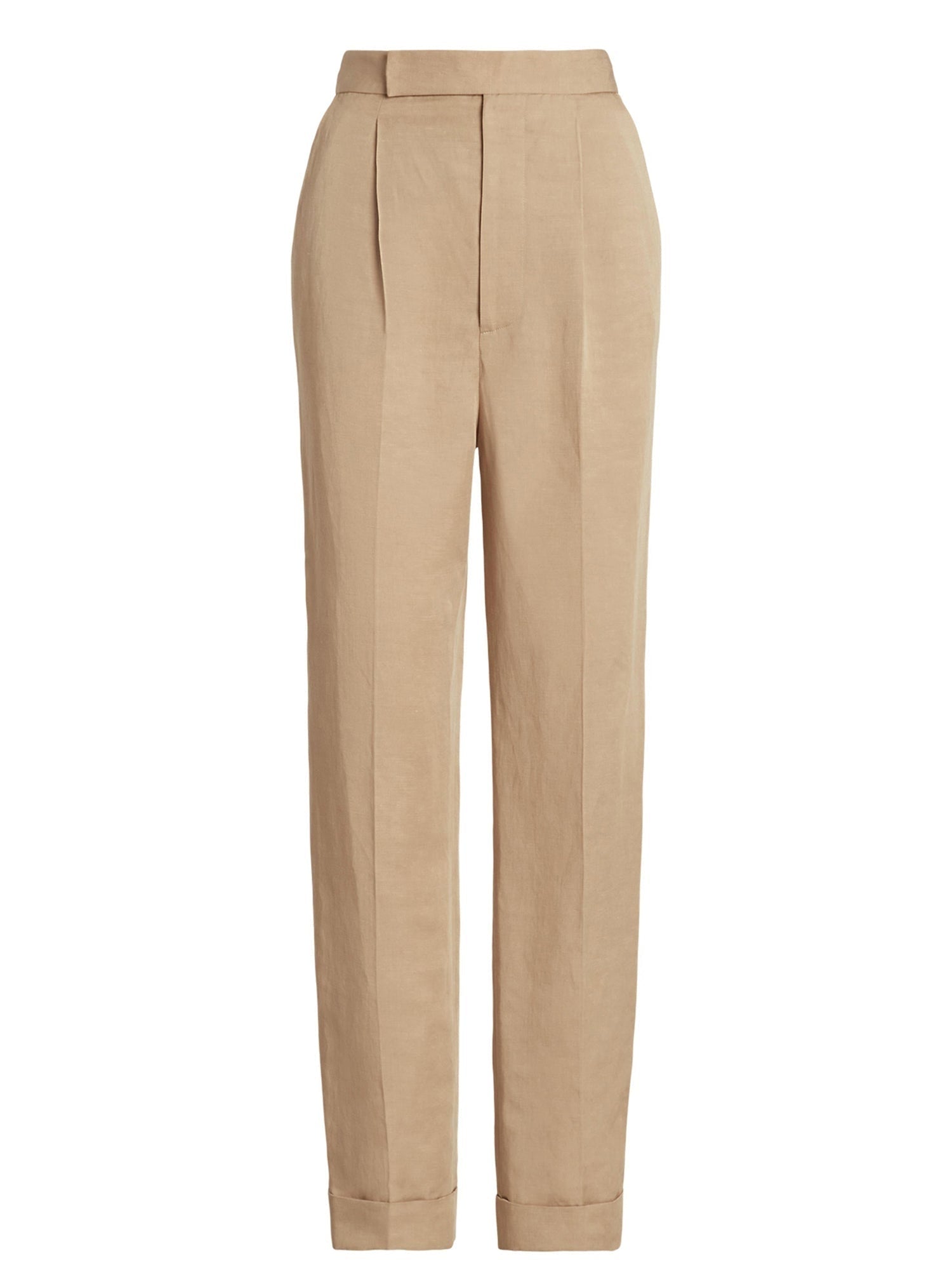 Evanne trousers in linen mix - Clay