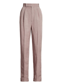Evanne trousers in linen mix - Mauve