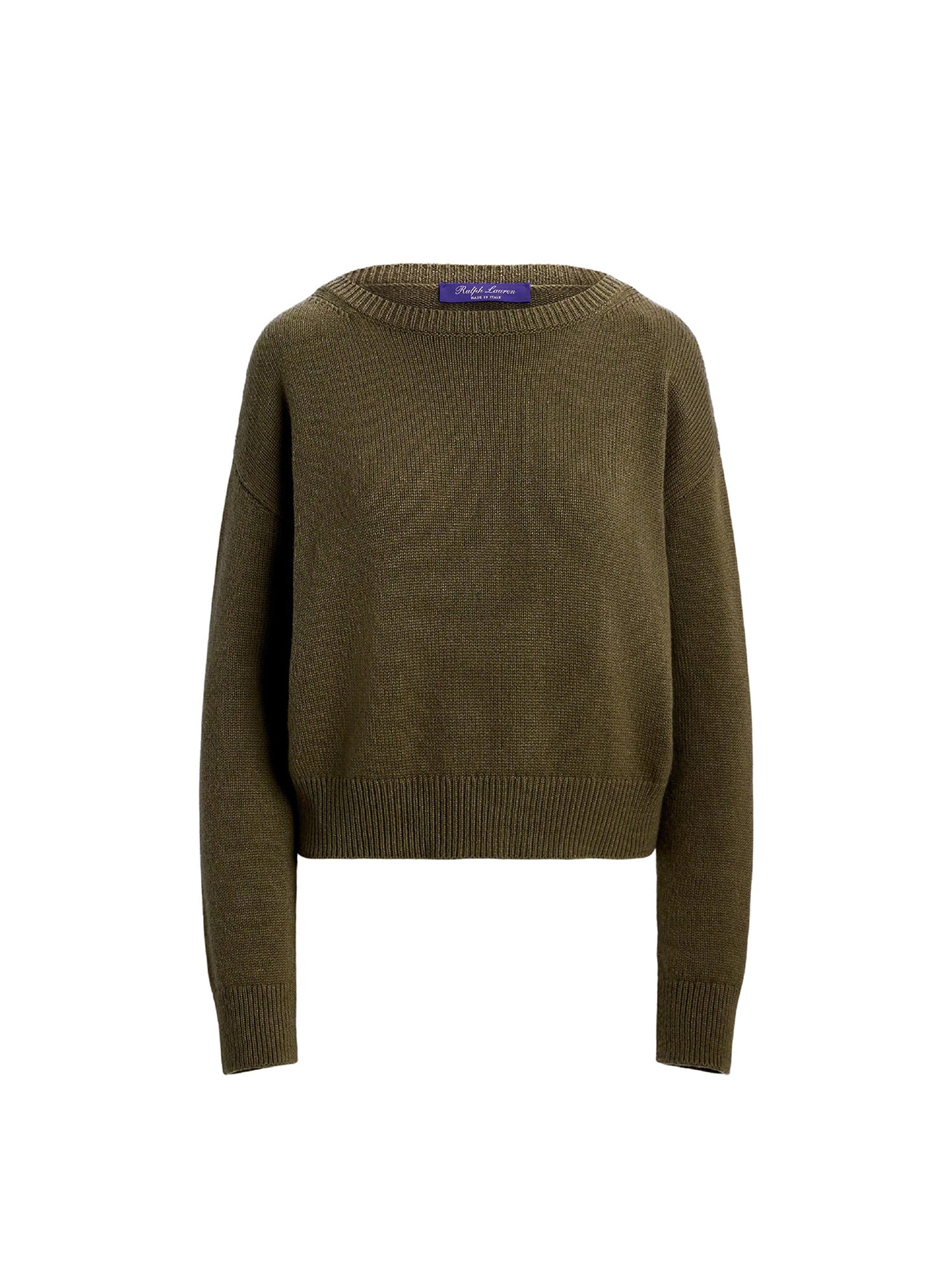 Pull surdimensionné bateau en cachemire - Moss