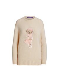 Ballet Polo Bear cashmere jumper - Butter