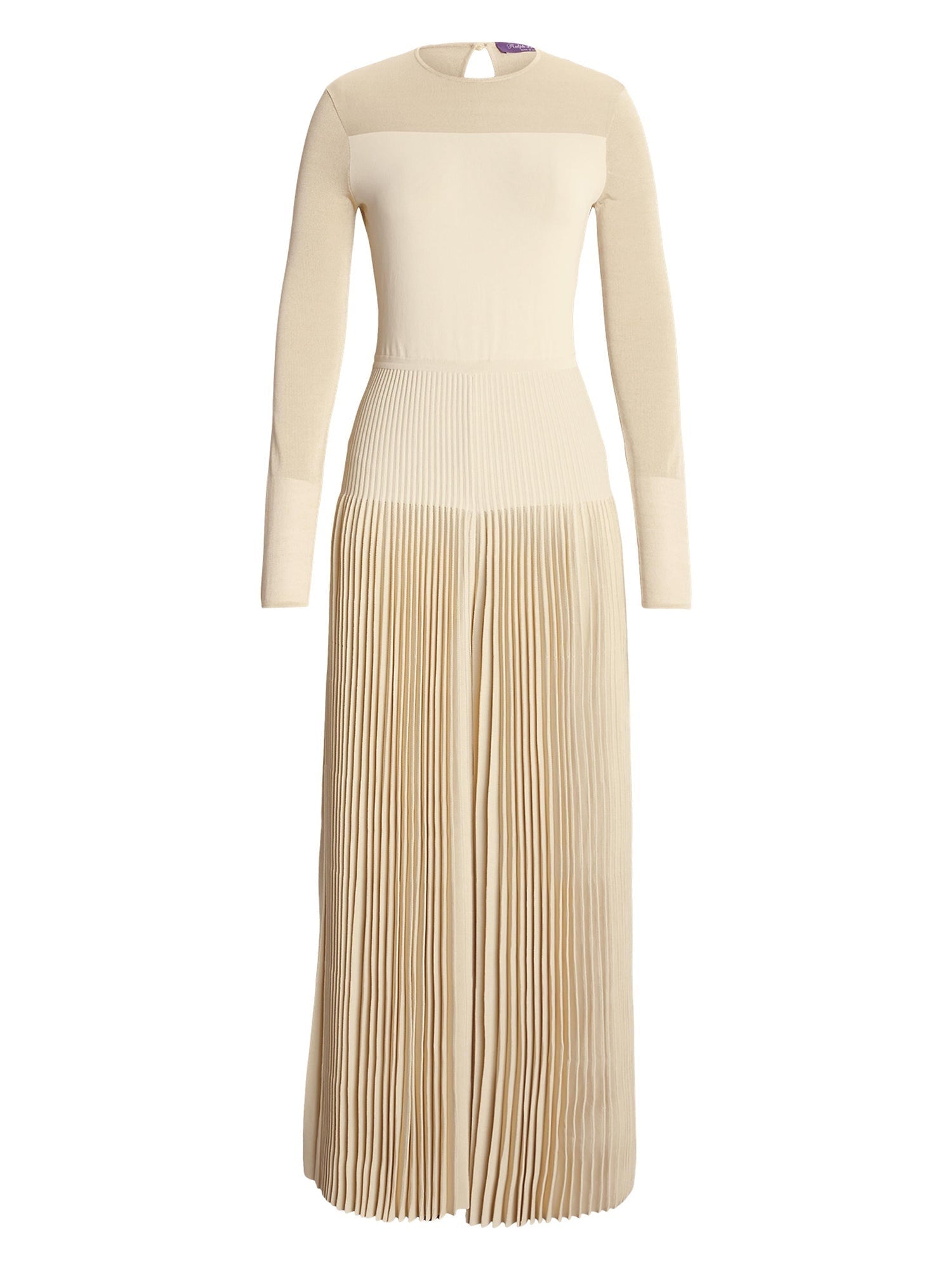 Opaque-transparent pleated jumpsuit - Butter
