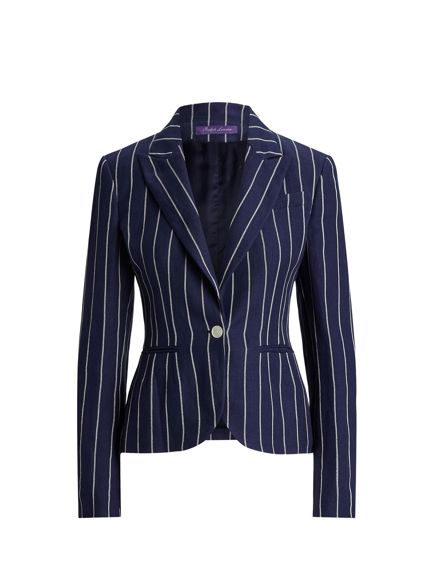 Aaiden striped linen and cotton jacket - Lux Navy & Cream