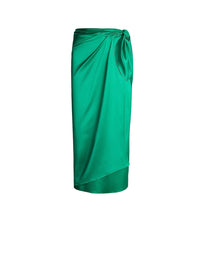 Danyelle short skirt in faded silk - Meadow