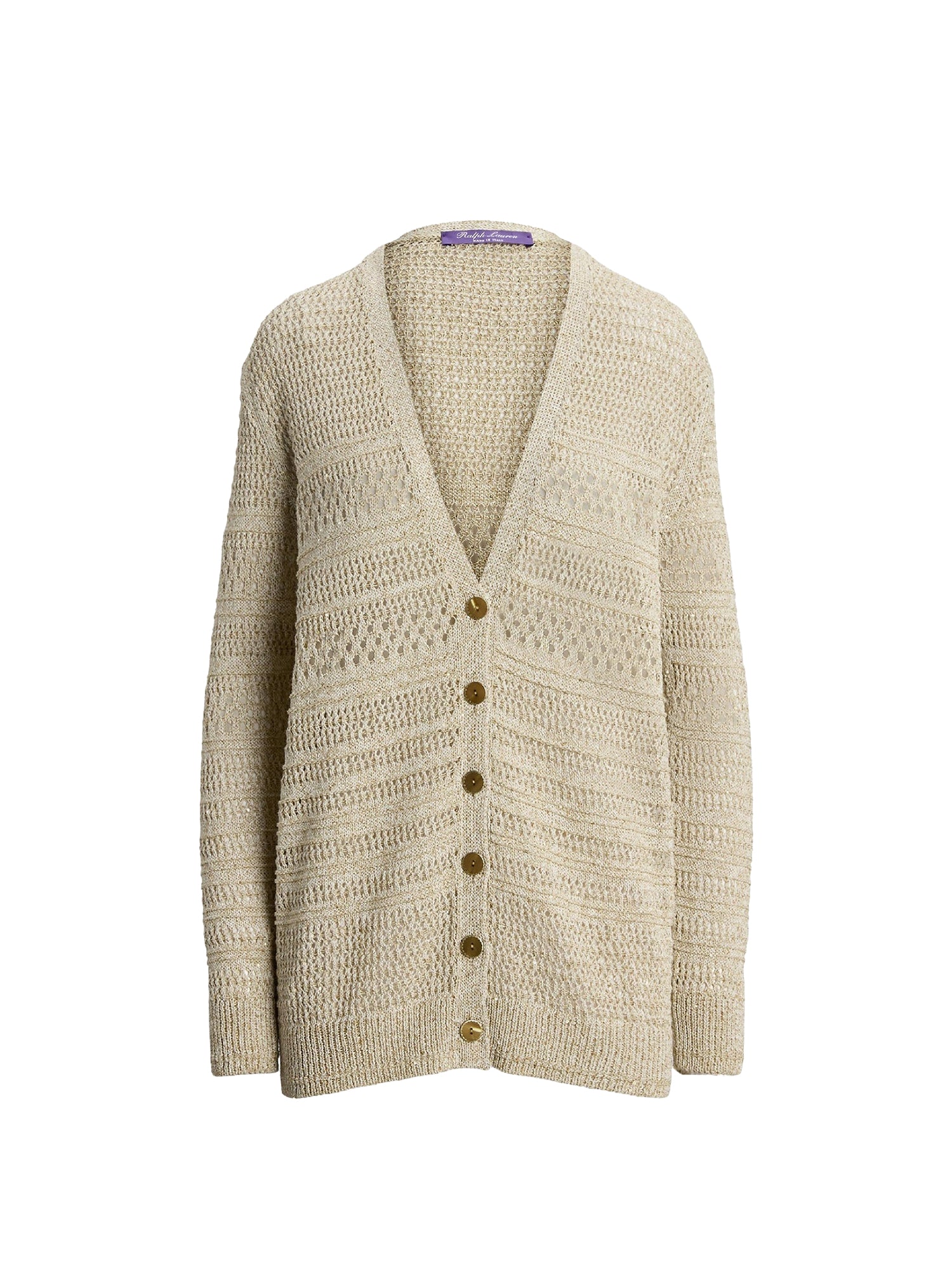 Textured sequin cardigan - Tan & Multicolour