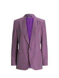 Veste Myles en soie habotai - Purple