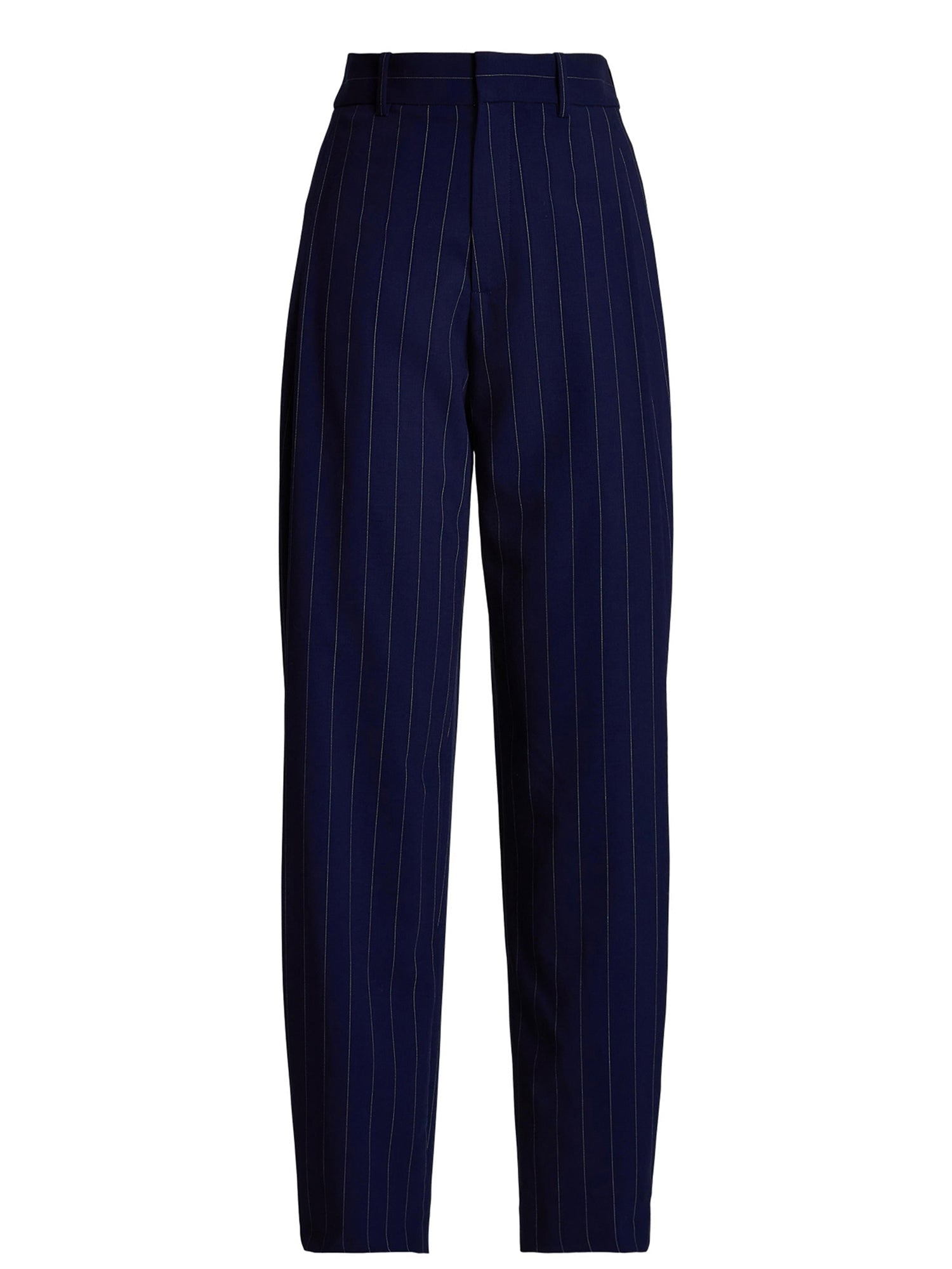 Pantalon Cassidy en laine milleraies - Navy & Cream