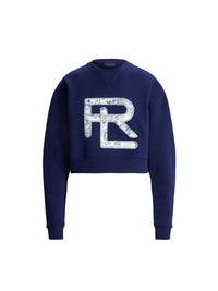 Round-neck jumper with RL logo - Dark Sapphire