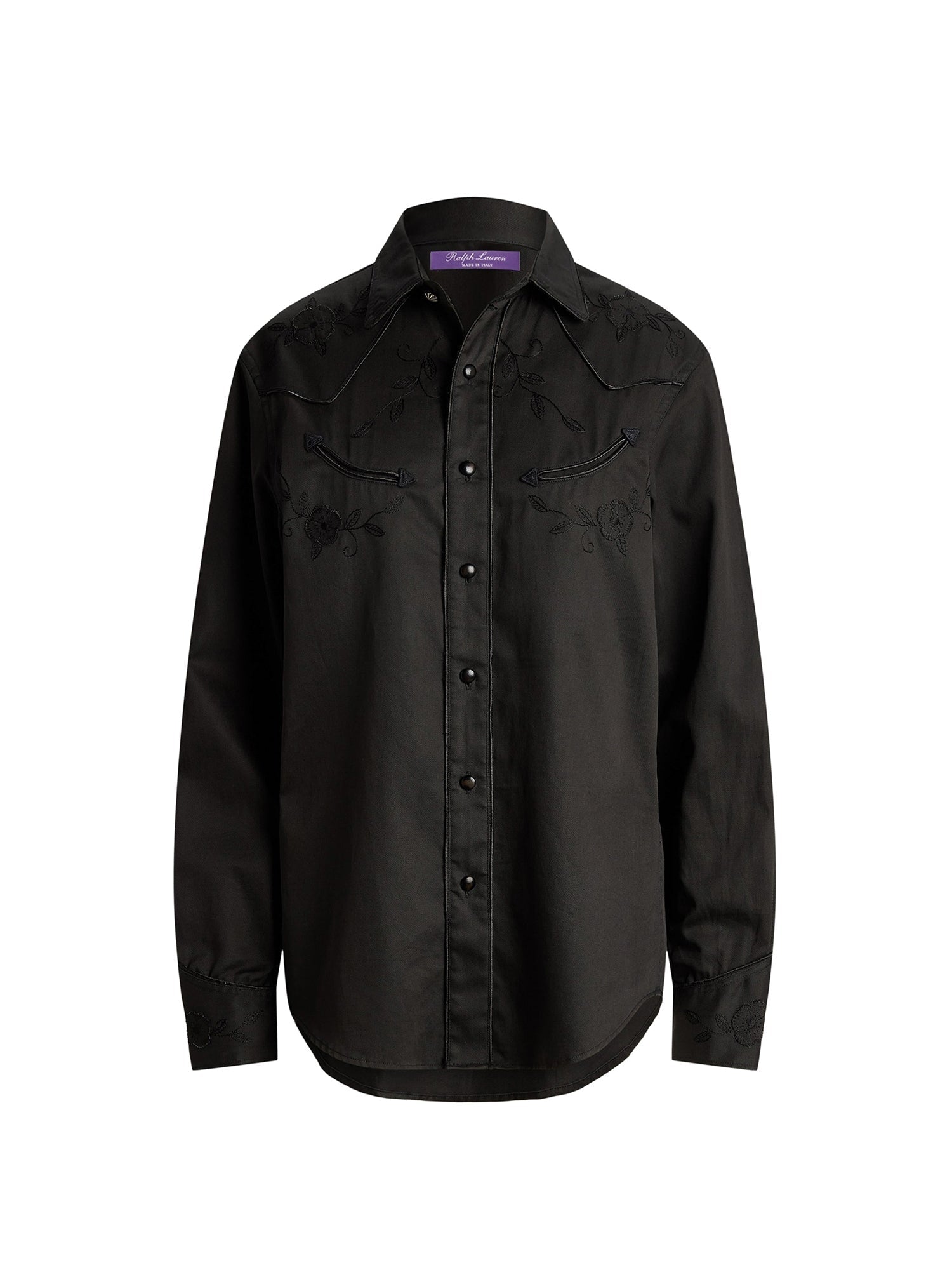 Chemise western Corrine en popeline - Black