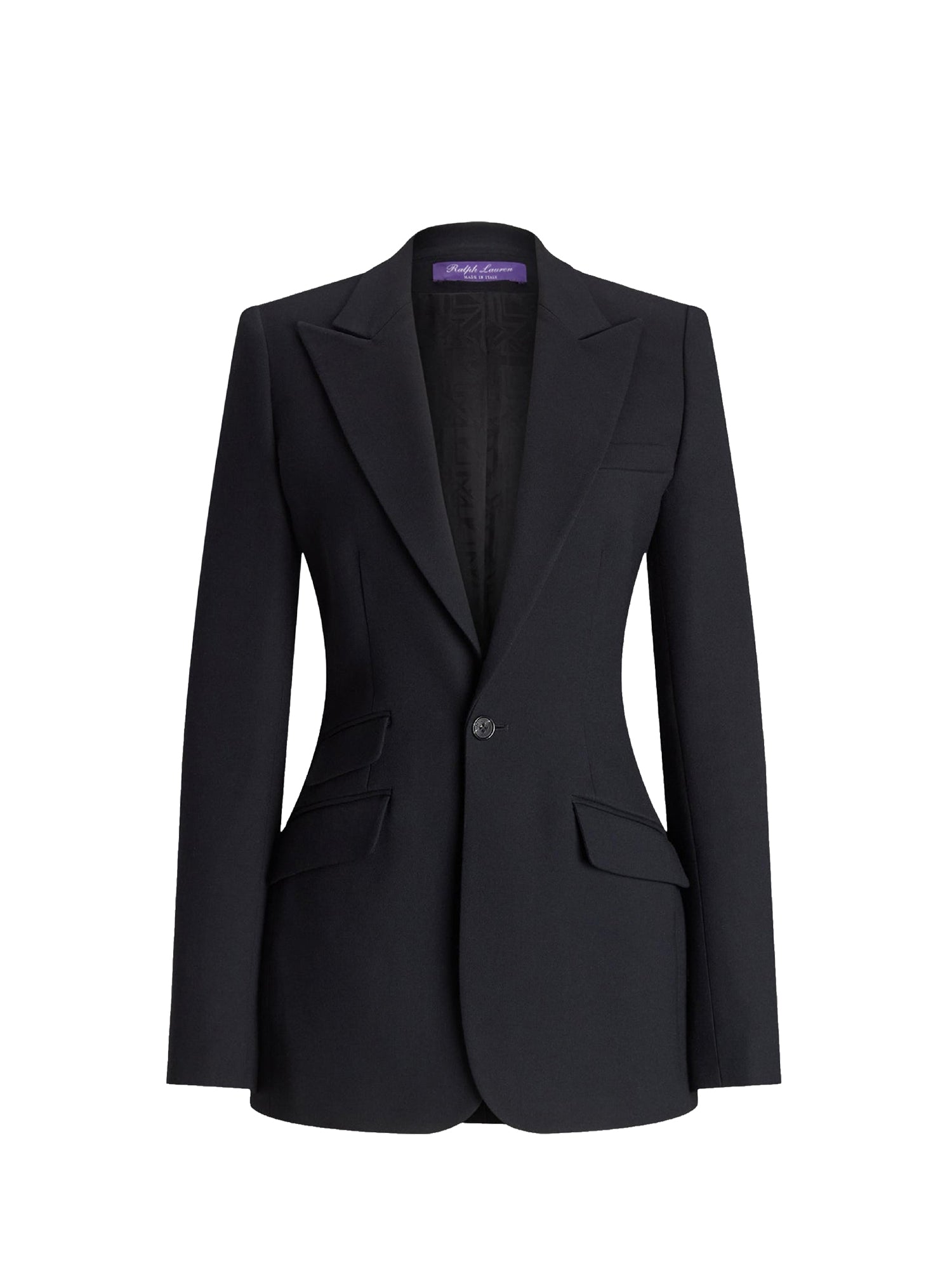 Blazer Hardison à double boutonnage en laine mélangée - Noir