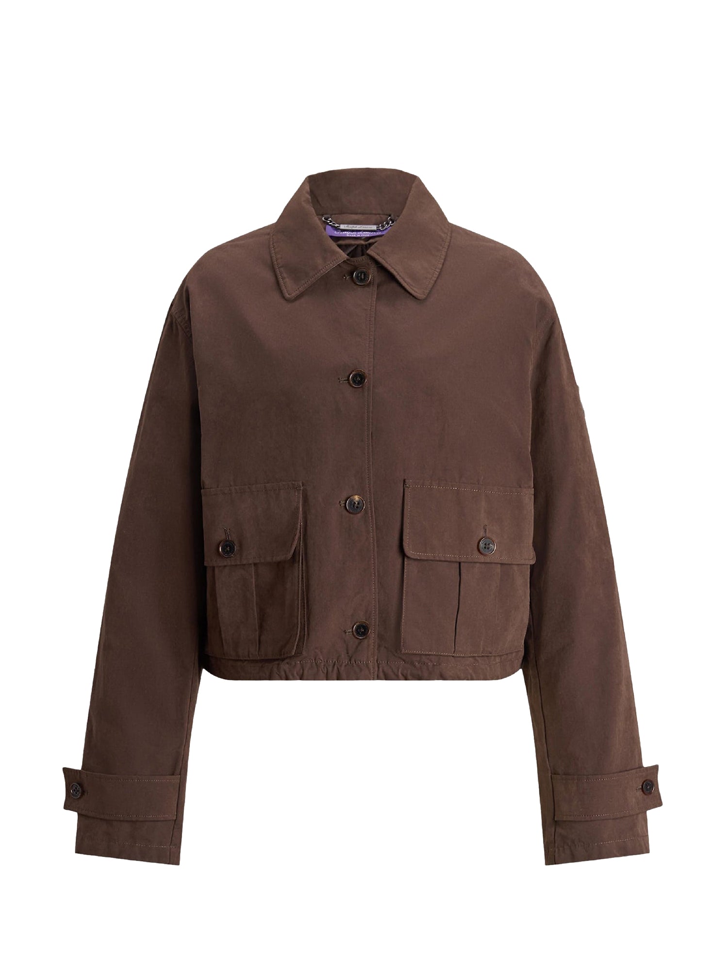 Katie cotton blend peach jacket - Mocha