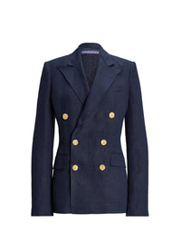 Camden jacket in linen - Lux Navy