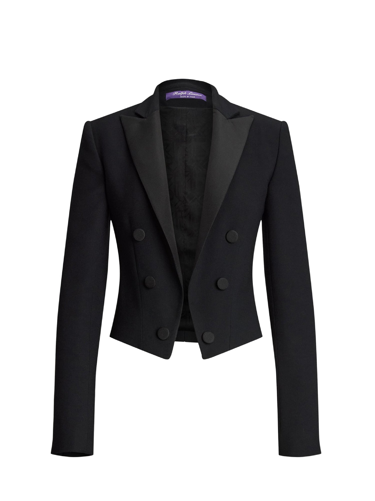 Veste de smoking Spencer en crêpe de laine - Black
