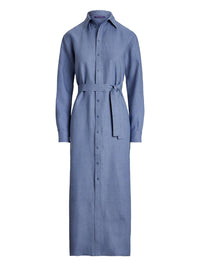Robe Vicki en lin - Cornflower