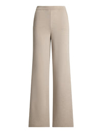 Wide-leg wool trousers - Mineral Melange