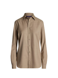 Chemise Kyle décontractée en laine - Mineral Melange